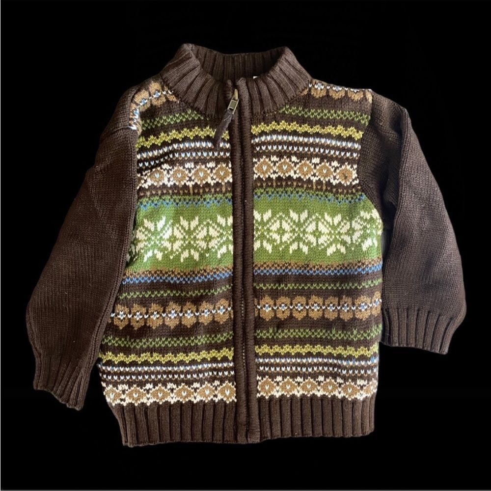 KIDS HEADQUARTERS | Baby Boy Brown Christmas Sweater